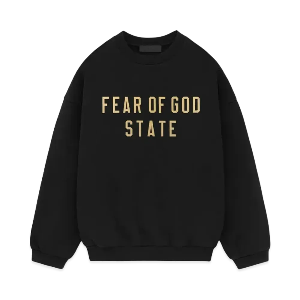 FEAR OF GOD ESSENTIALS Fleece Crewneck "Black"