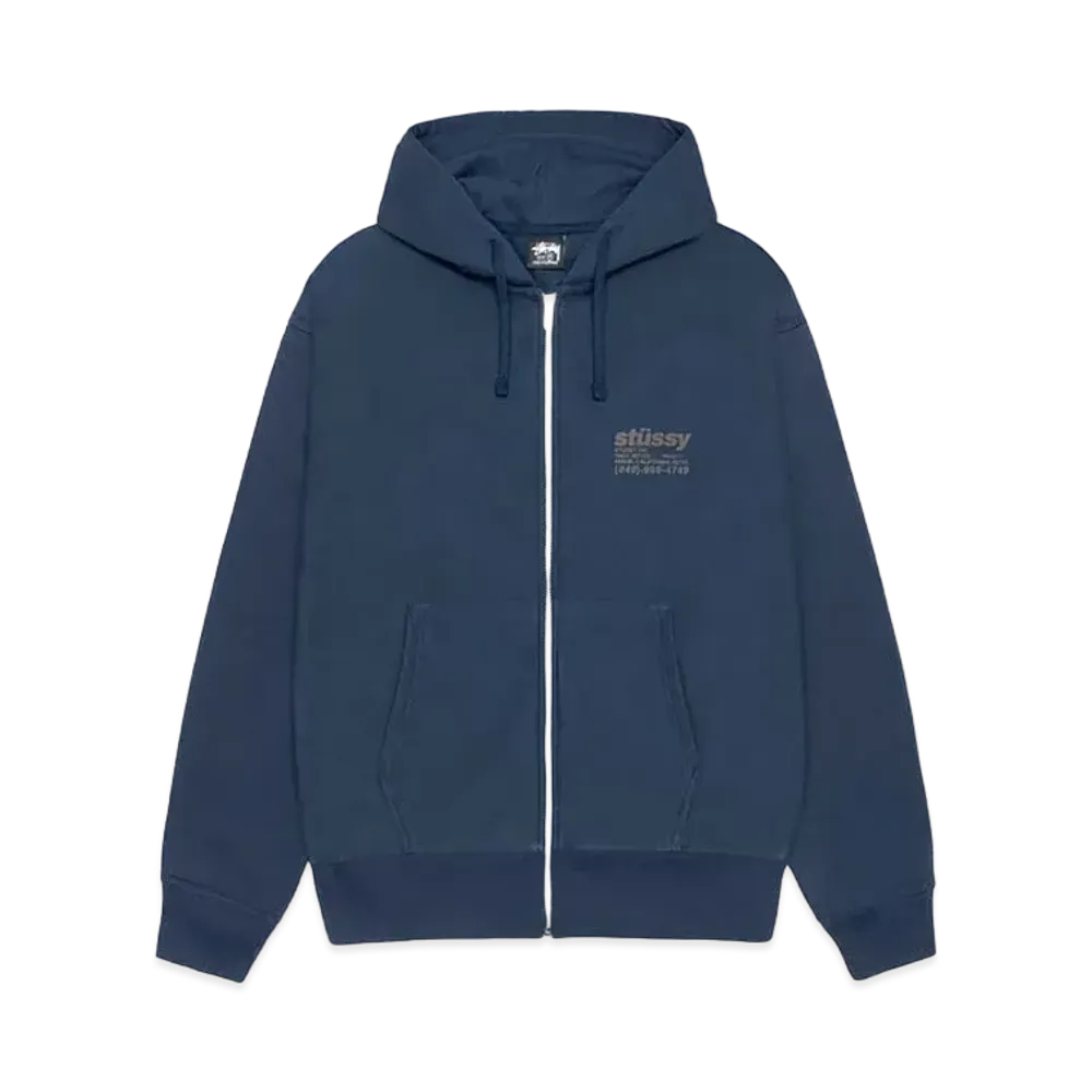 Stussy DNA Zip Hoodie "Navy" (FA24)