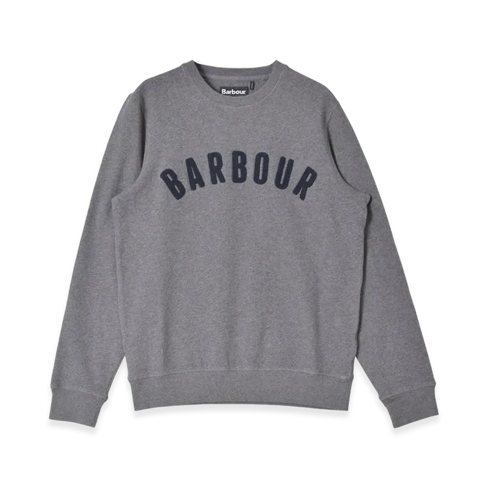 Barbour Prep Logo Crew Sweatshirt "Grey Marl"