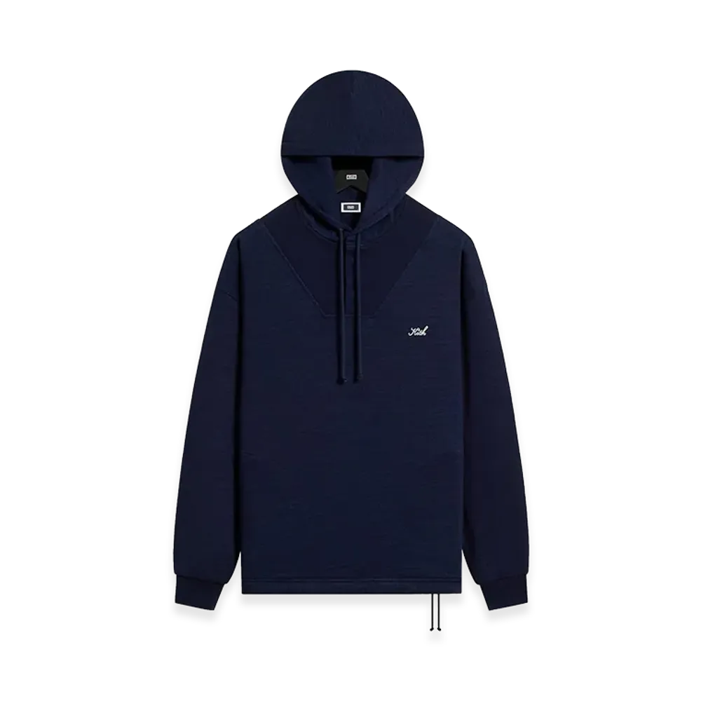 Kith Indigo Fleece Cropped Camden Hoodie "Raw Indigo"