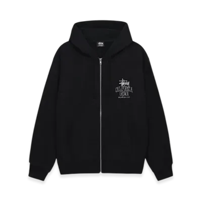 Stussy Cali Grown Zip Hoodie "Black"