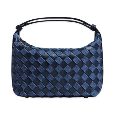 Bottega Veneta Mini Wallace "Abyss/Indigo"