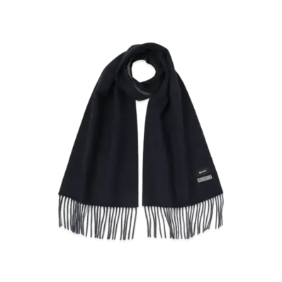 BEAMS Herringbone Reversible Muffler "NavyGray"