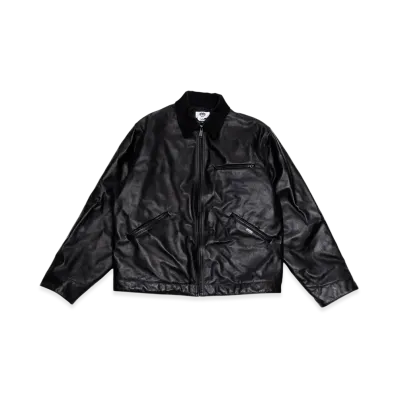 JUNYA WATANABE MAN x Carhartt Work in Progress MAN Leather Jacket "Black"