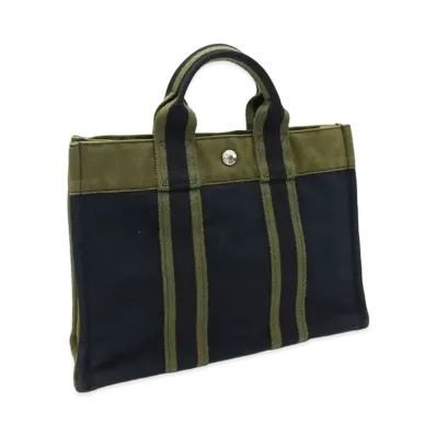 Hermes Fourre-tout PM "Navy/Khaki"
