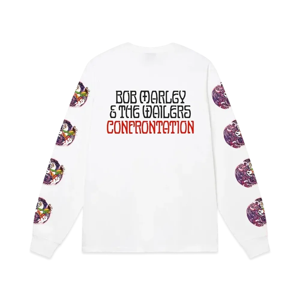Stussy Bob Marley Confrontation Ls Tee "White"