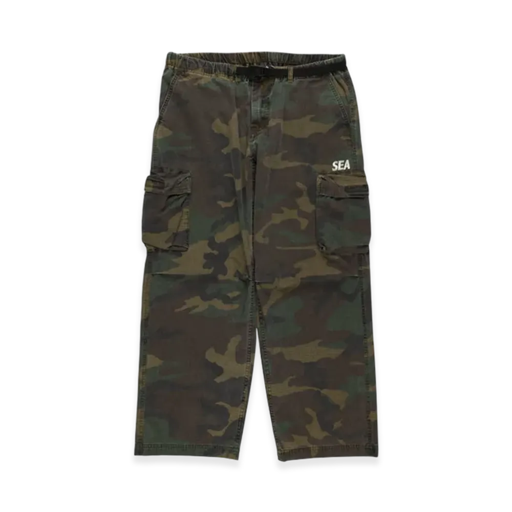 WIND AND SEA Wide Leg Cargo Pants "Camo"