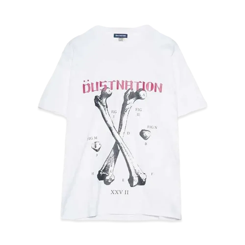 DUSTNATION BONE S/S TEE "WHITE"
