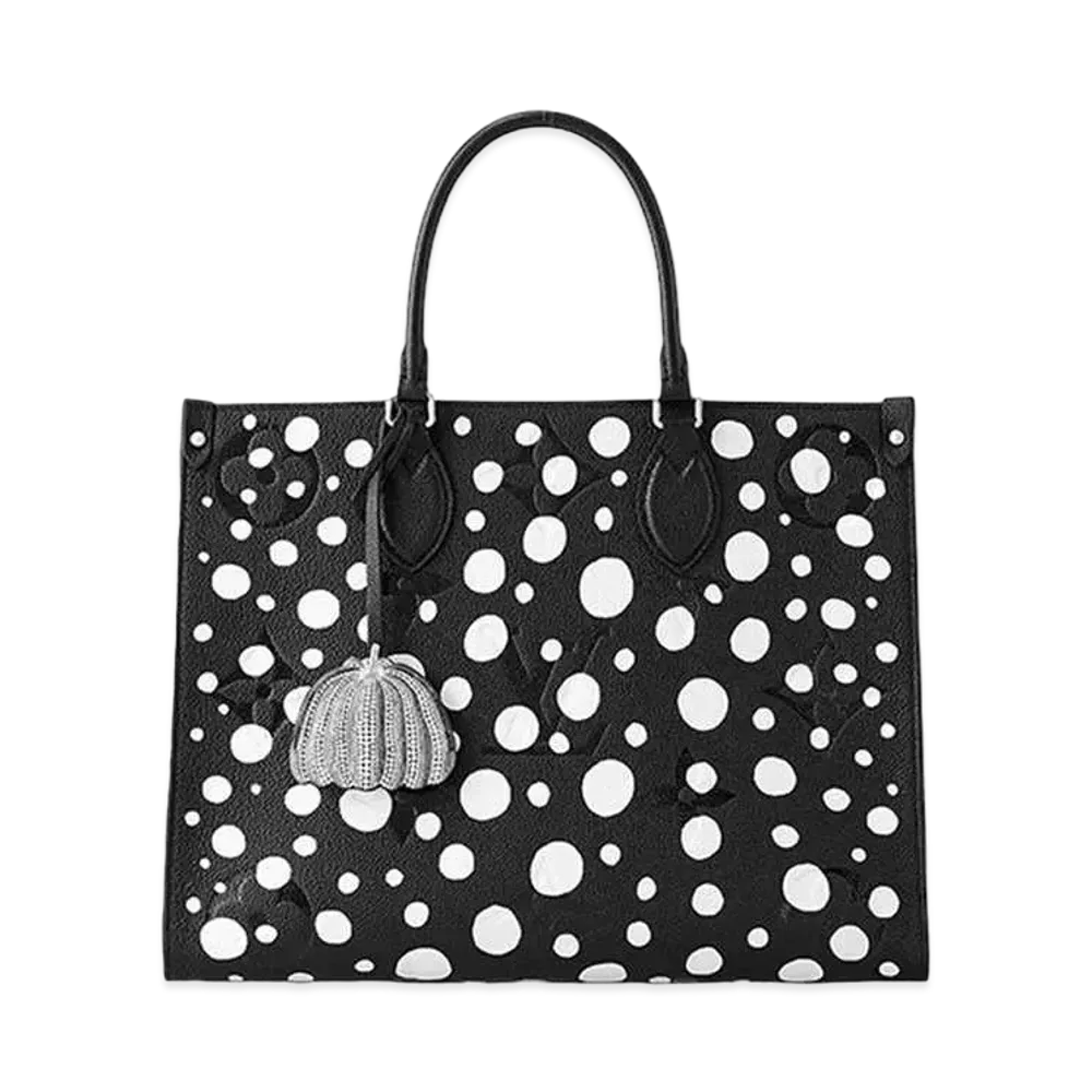 Louis Vuitton x Yayoi Kusama OnTheGo MM Monogram Empreinte Leather Infinity Dots "Noir/Blanc"