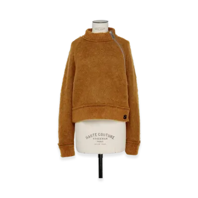 sacai S Mohair Knit Pullover "Camel"