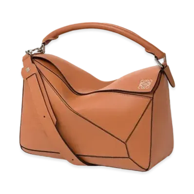 LOEWE Puzzle Bag In Classic Calfskin "Tan"