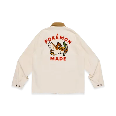 HUMAN MADE x Pokemon Made Coverall Jacket (Kamonegi) "White"