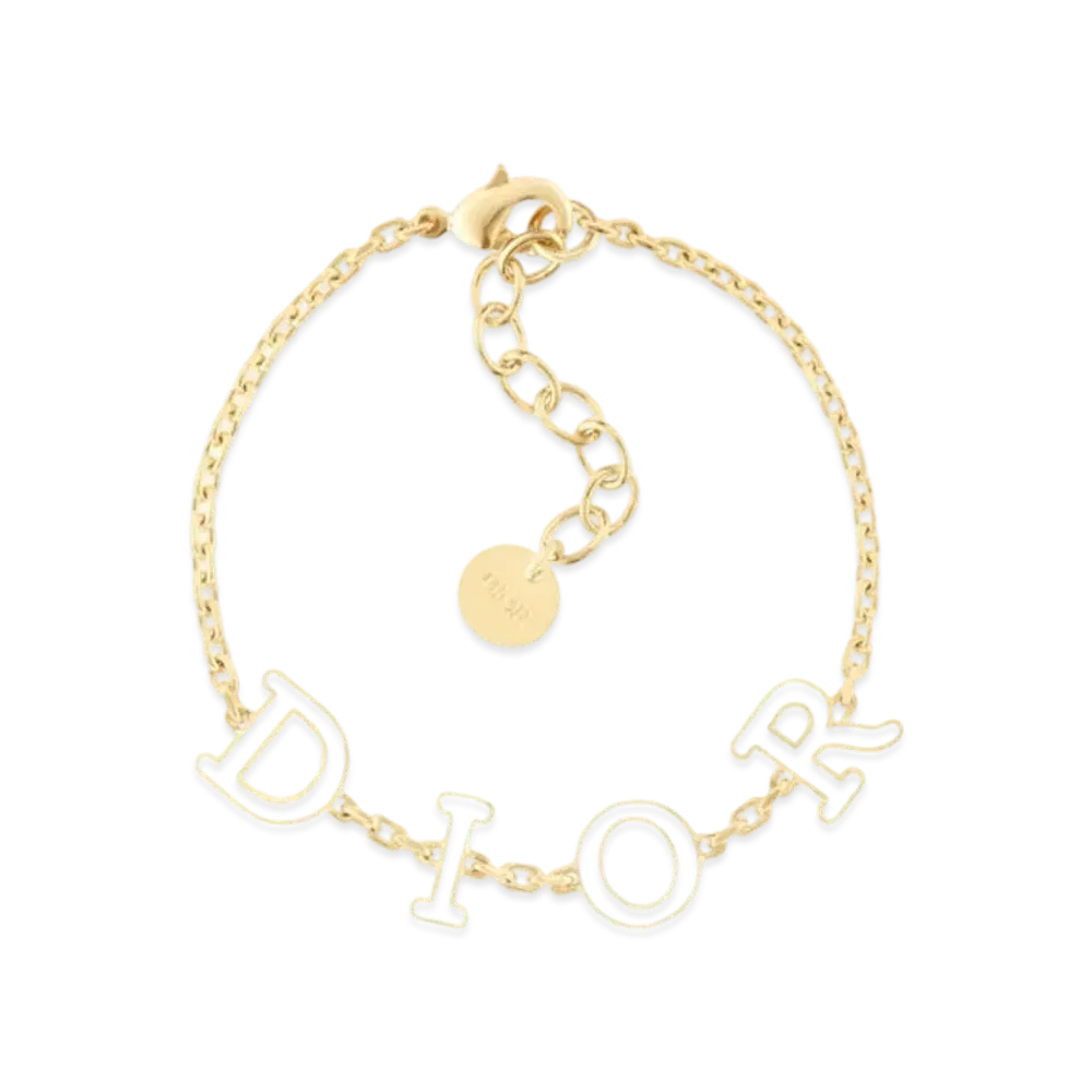 Dior Dio(r)evolution Bracelet Gold-Finish Metal and White Lacquer "Gold"