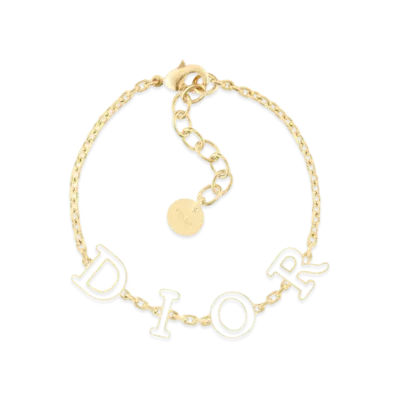 Dior Dio(r)evolution Bracelet Gold-Finish Metal and White Lacquer "Gold"