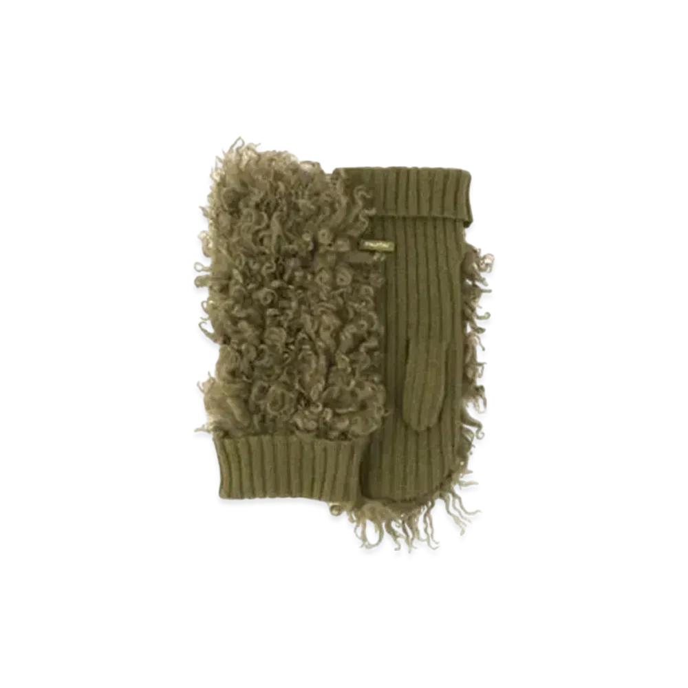 MIU MIU Shearing x Knit Mitten "Khaki"