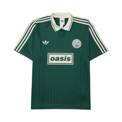adidas x Oasis Tour Jacquard Jersey "Collegiate Green/Cream White"