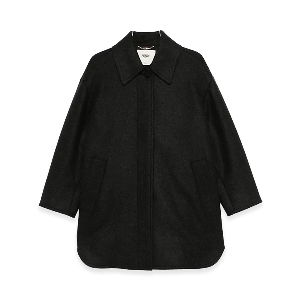 FENDI Women'sCoats "Dark Gray"