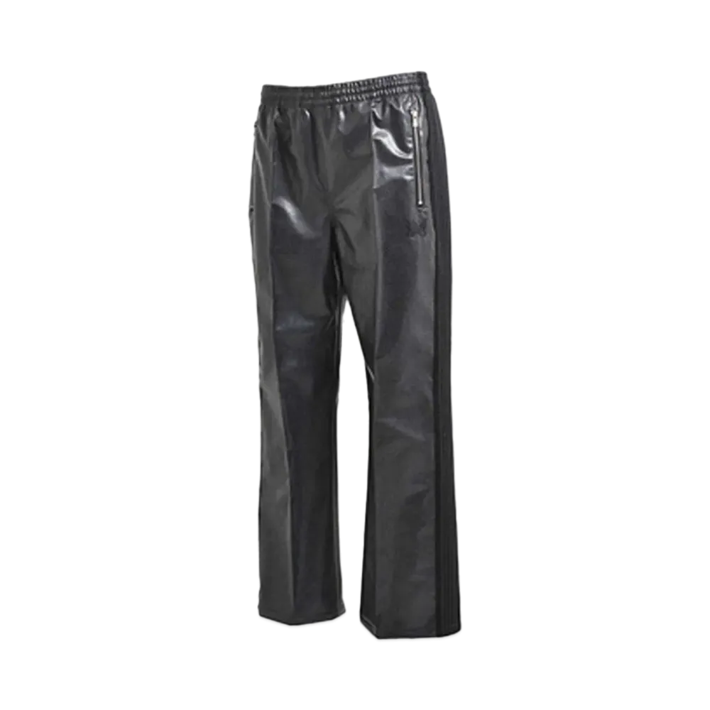 Needles x NUBIAN Track Pants - Syncetic Leather "Black" NS1585