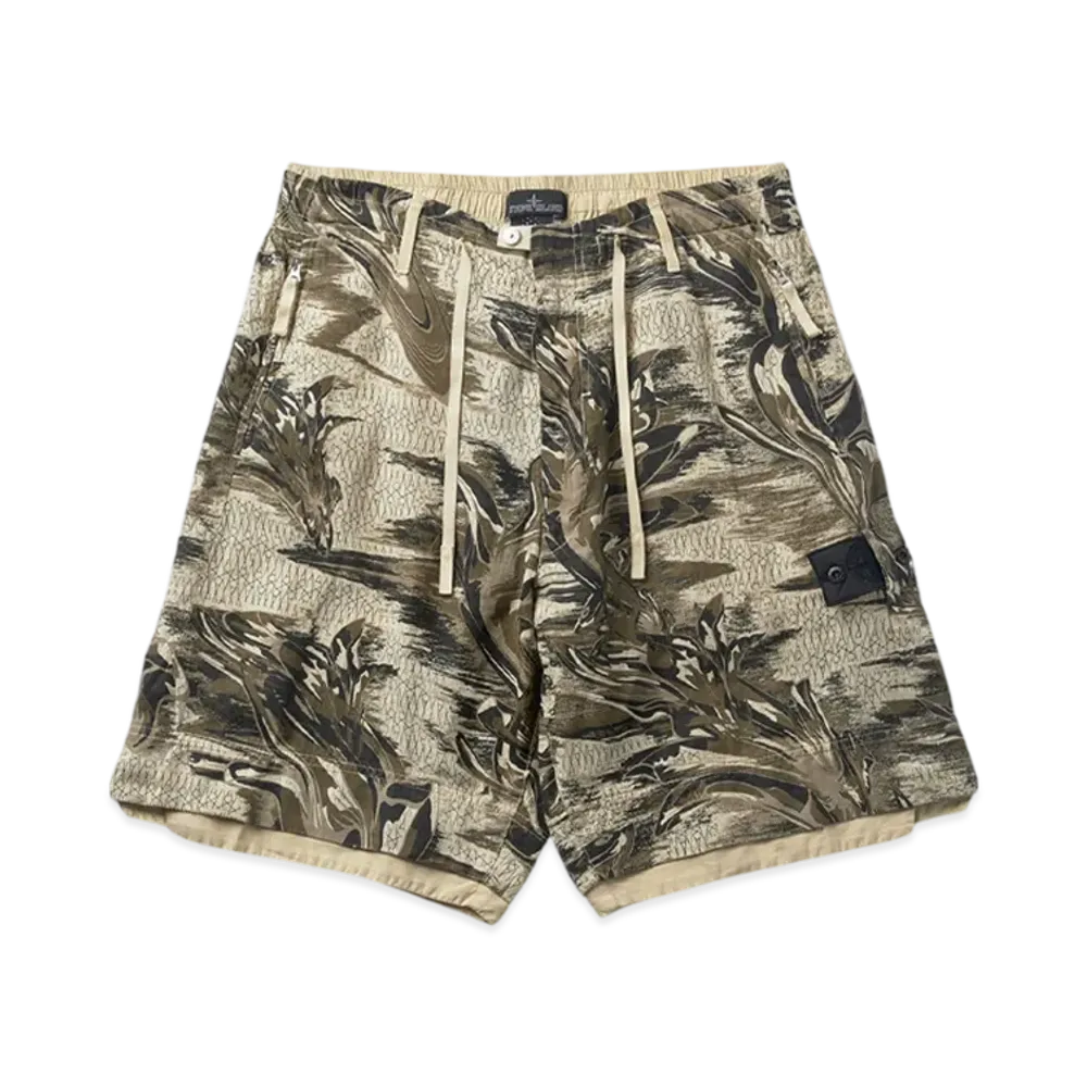 Stone Island L0227 Neo-Flora Shorts - 22SS "Khaki/Sand"
