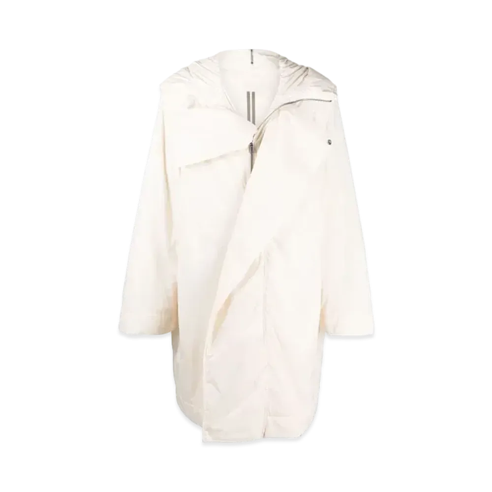 RICK OWENS Oversize Parker Coat "White"