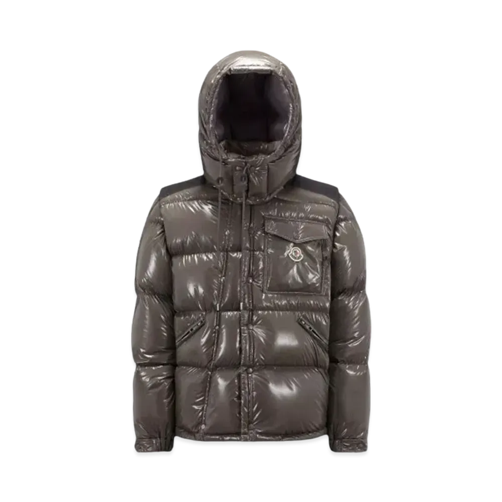 MONCLER x Karakorum Ripstop Short Down Jacket Mens "Gray"