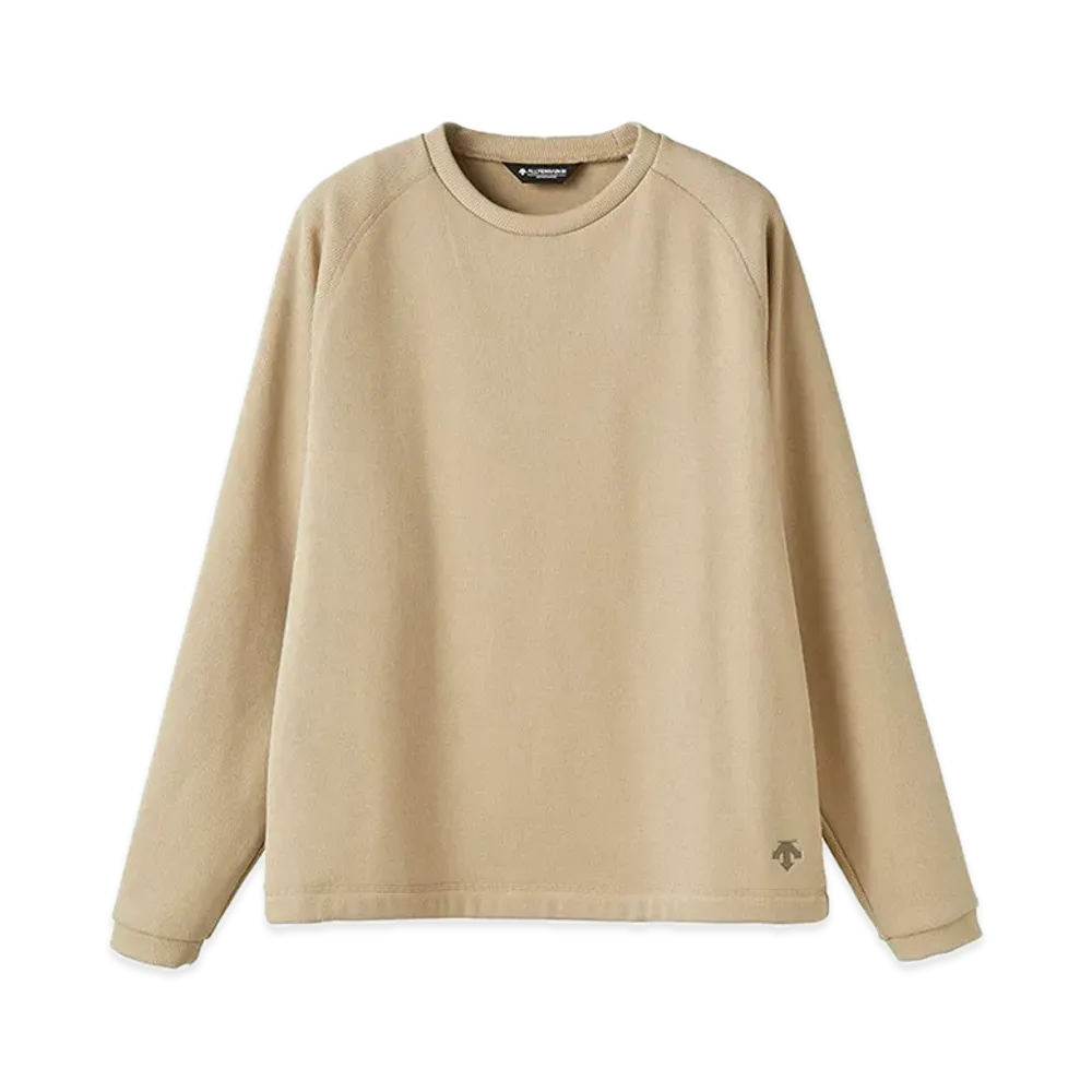 DESCENTE ALLTERRAIN Bomber Long Sleeve Crew "Beige"