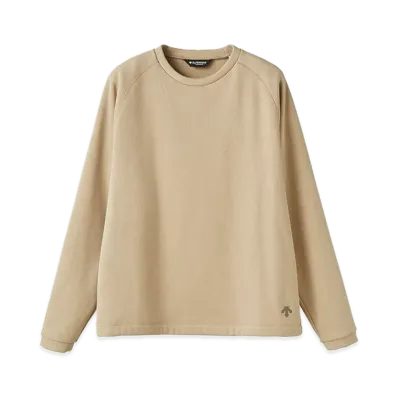 DESCENTE ALLTERRAIN Bomber Long Sleeve Crew "Beige"