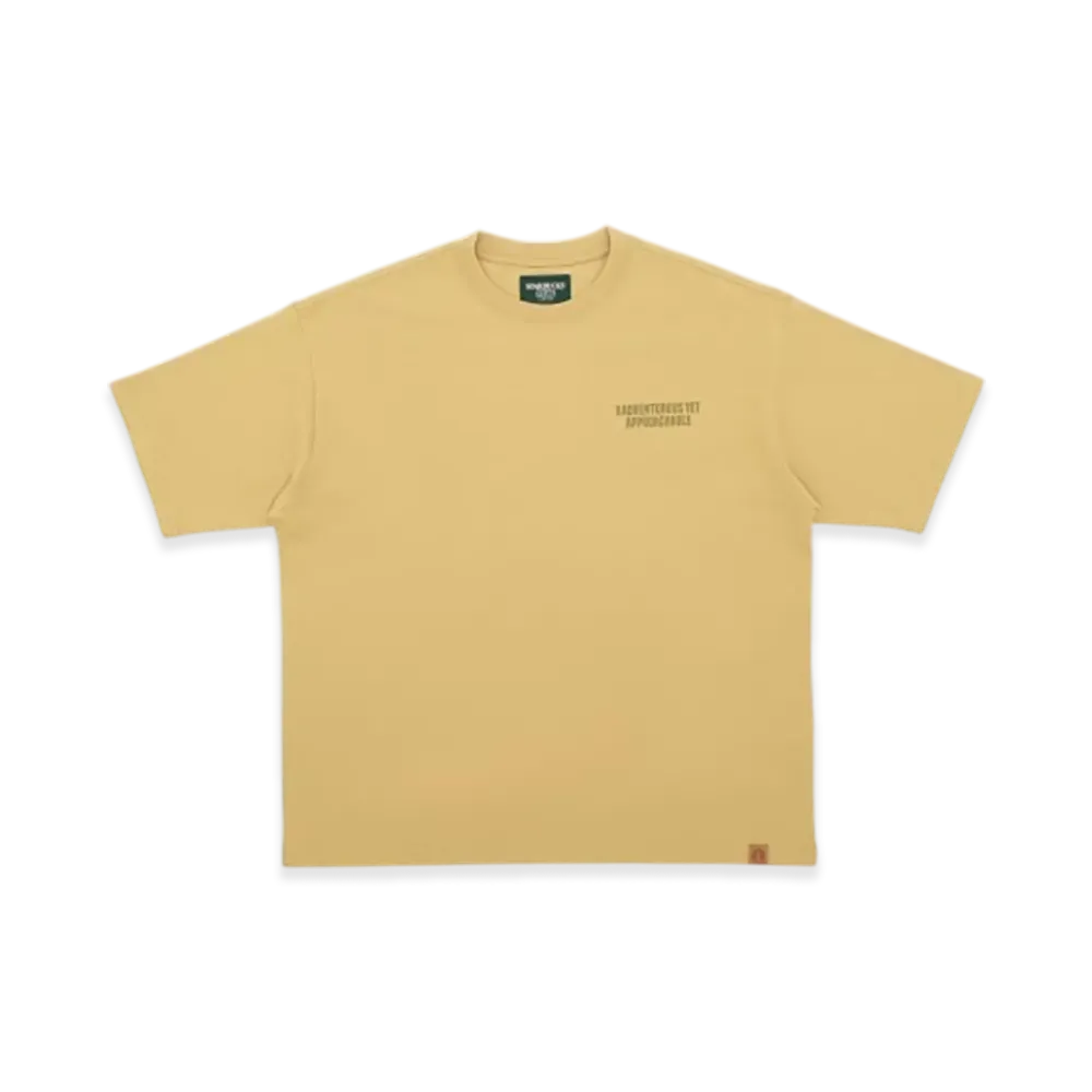 STARBUCKS STAND by BEAMS Animal Print T-shirt Lion "Beige"