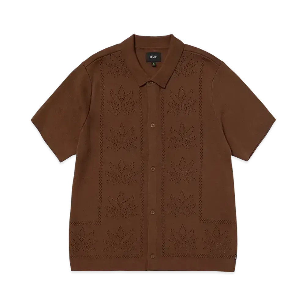 HUF Summer 25 Plantlife Perforated Knit Top "Sierra"