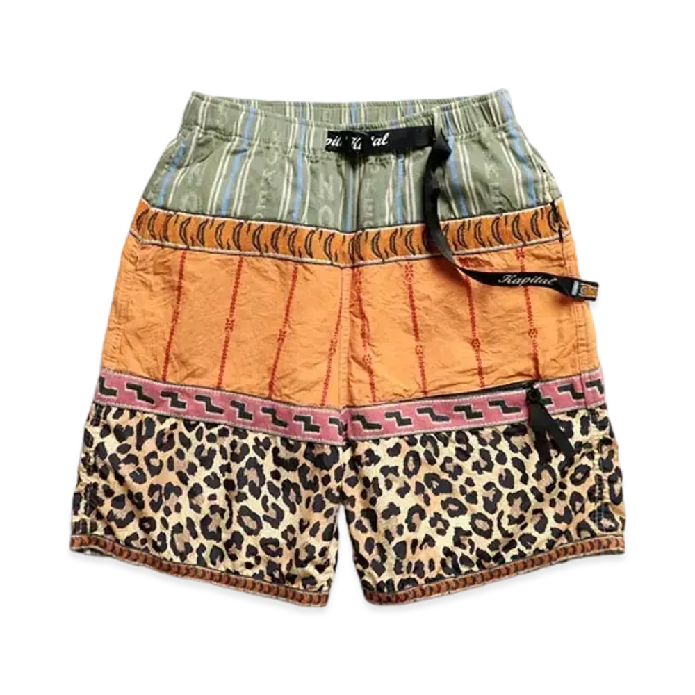 KAPITAL CRAZY PATCHWORK ECO BAKA SHORT PANTS 2021 "Orange"