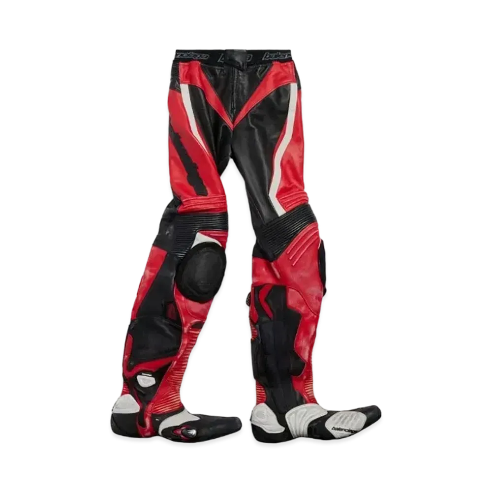 BALENCIAGA Men's Biker Pantashoes "Red/White/Black"