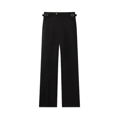 Casablanca Straight Leg Silk Trousers "Black"