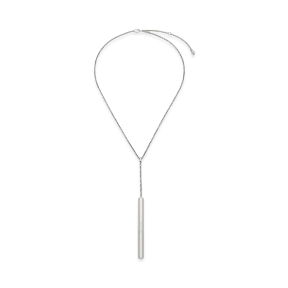 Alexander McQUEEN T-Bar Chain Necklace "Palladium"