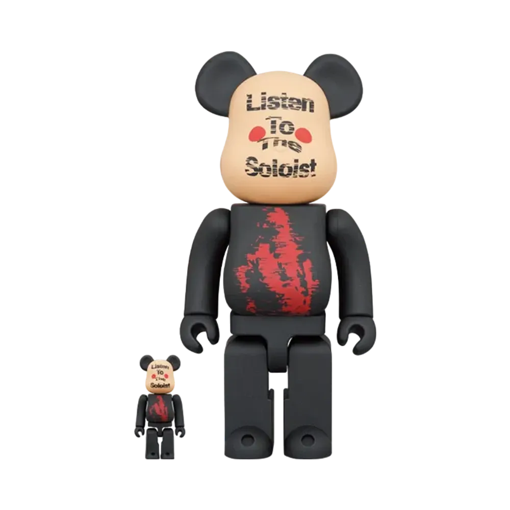 Bearbrick TAKAHIROMIYASHITATheSoloist. Pause≒Play 2022 100% & 400%