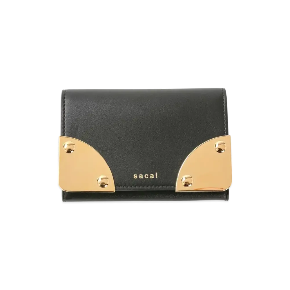 sacai Corner Metal Card Case "Black"