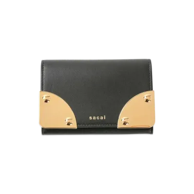 sacai Corner Metal Card Case "Black"