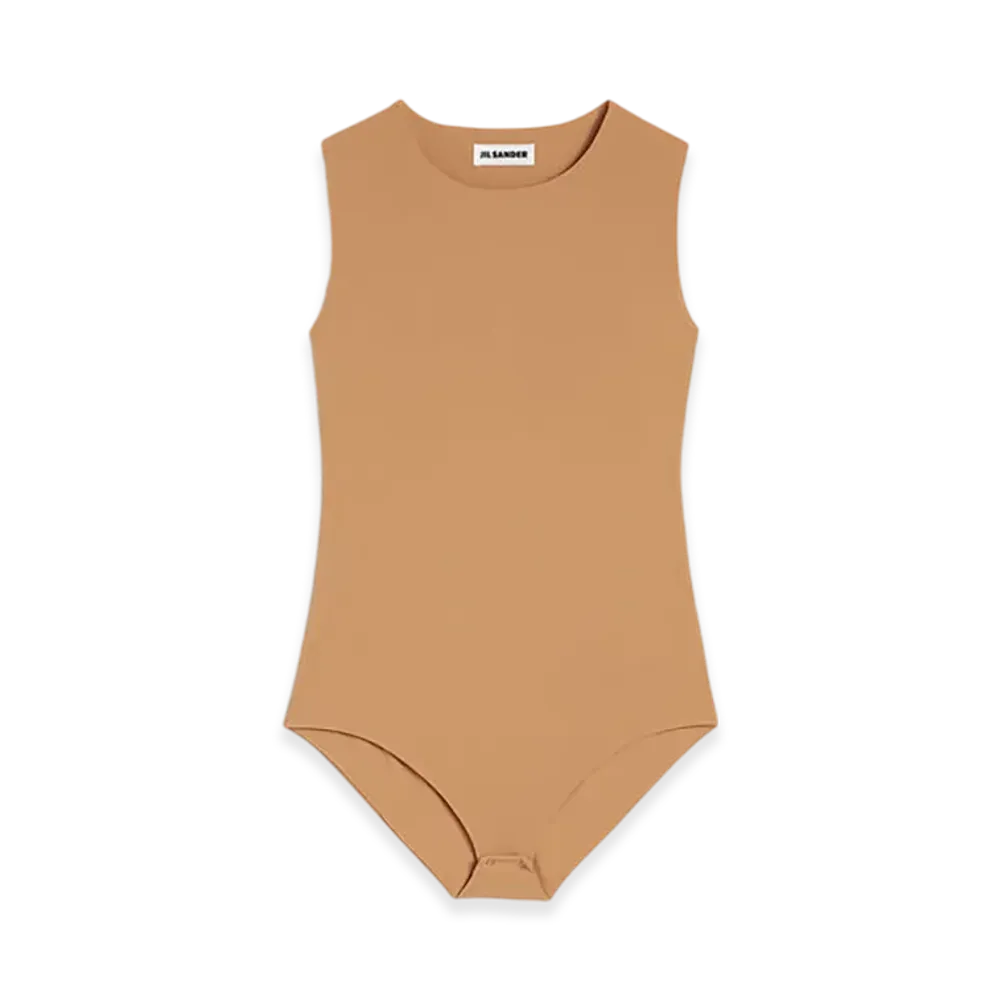 Jil Sander Jersey Bodysuit "Almond"