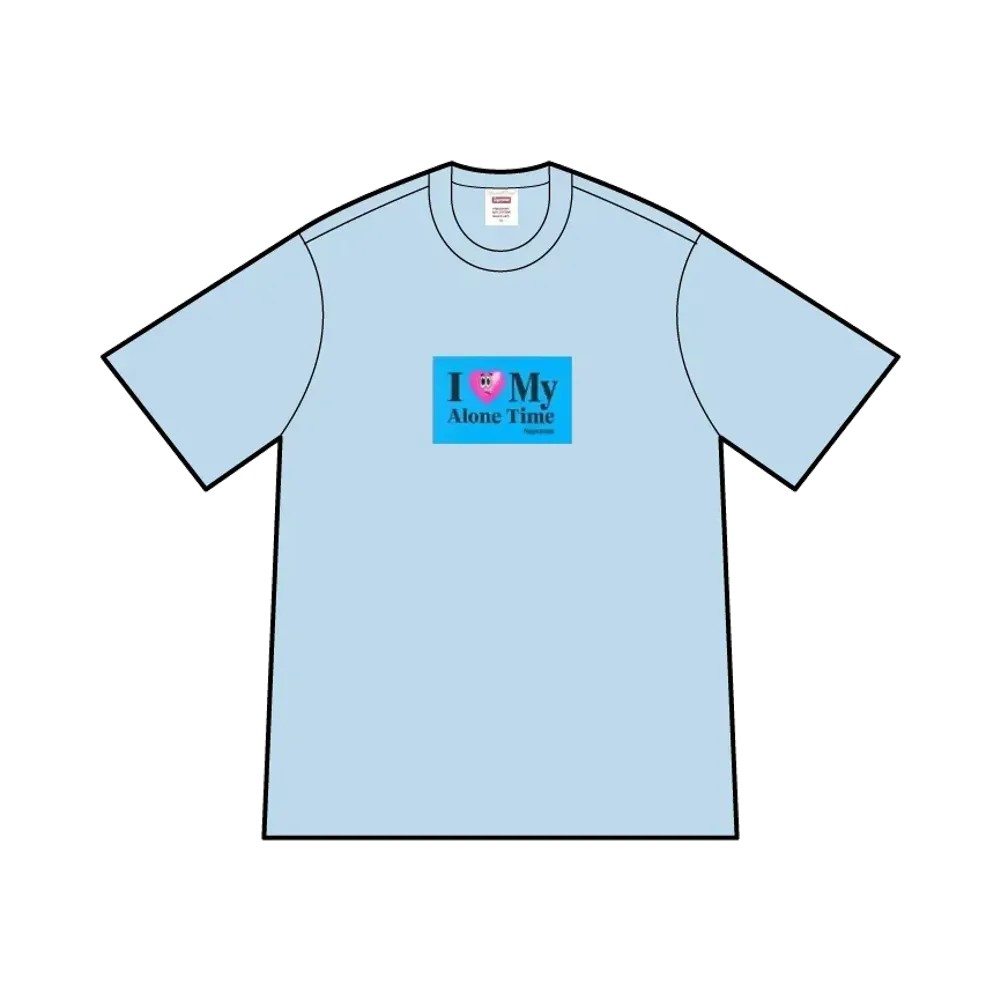 Supreme Alone Time Tee "Powder Blue"