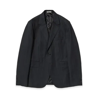 AURALEE Bluefaced Wool Jacket "Black"