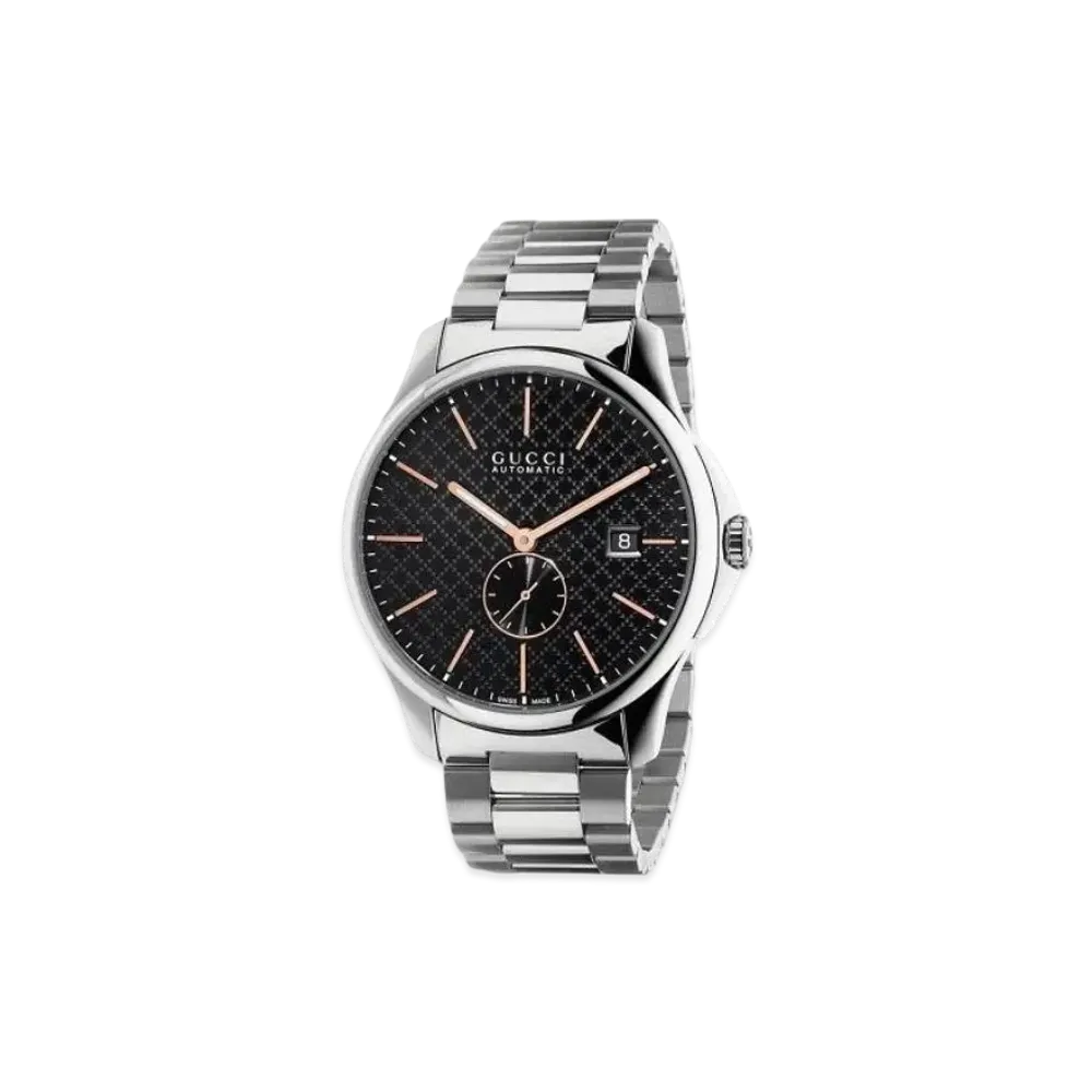 GUCCI G Timeless "Black/Stainless Steel/Silver"