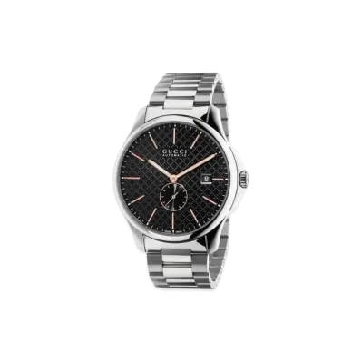 GUCCI G Timeless "Black/Stainless Steel/Silver"