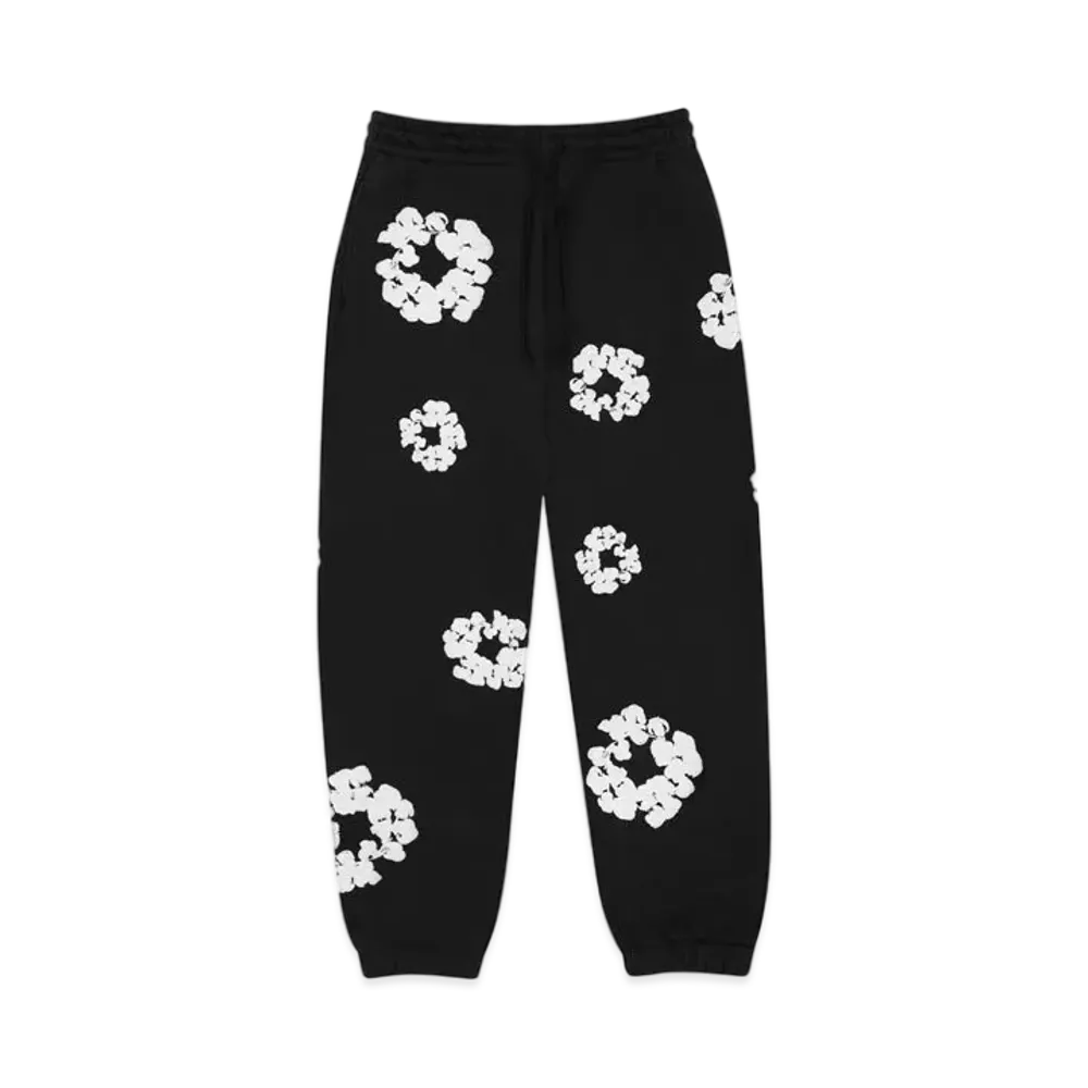 DENIM TEARS The Cotton Wreath Sweat Pants "Black"