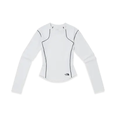 The North Face Gear Line L/S Round T-Shirt - 25SS (W) "Off White"