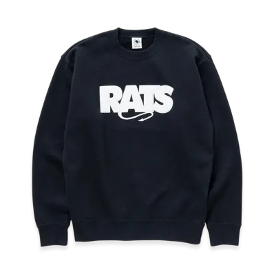 RATS Box Logo Crew Neck Sweat "Black"