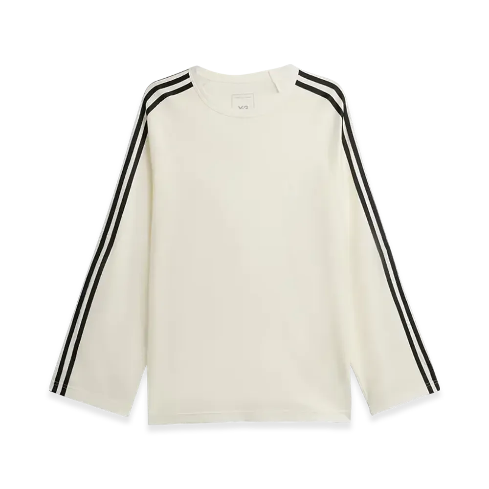 Y-3 Long Sleeve Tee 3-Stripes "Core White"