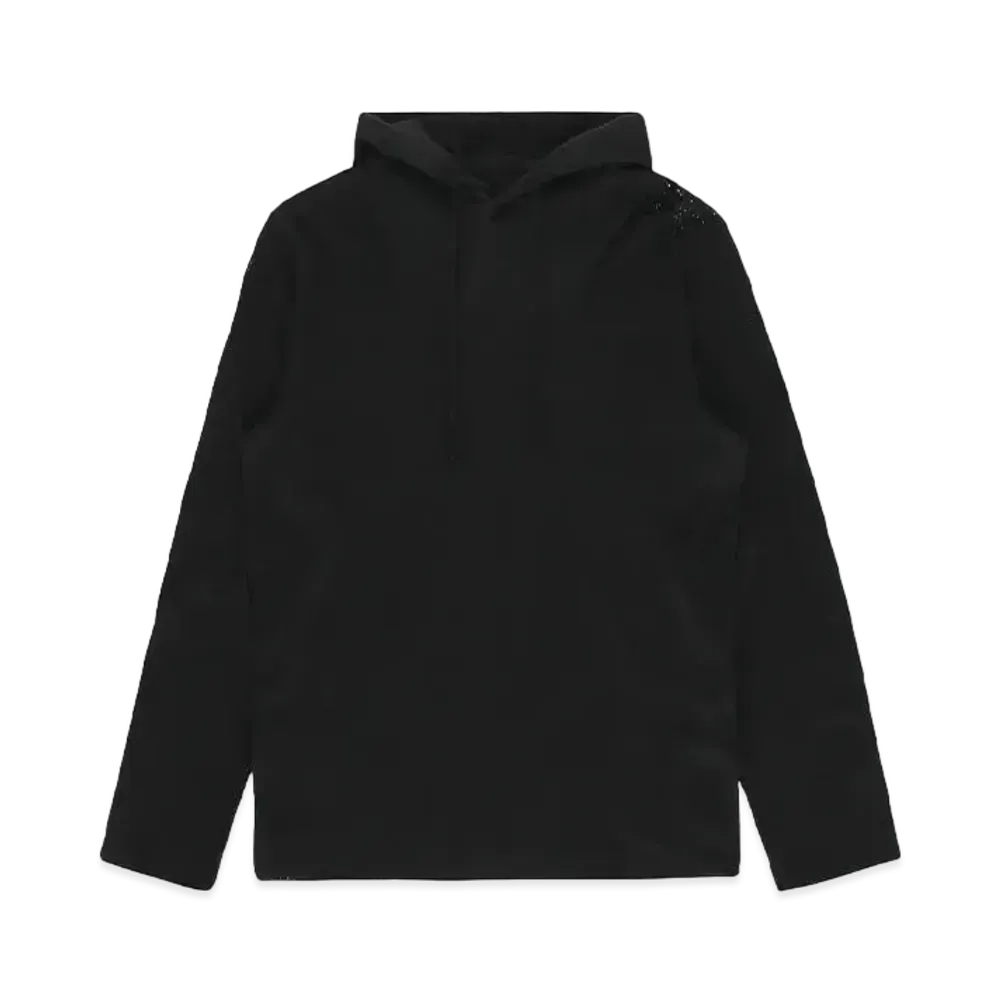 1017 ALYX 9SM Destroyed Hooded Tee "Black"