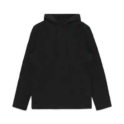 1017 ALYX 9SM Destroyed Hooded Tee "Black"