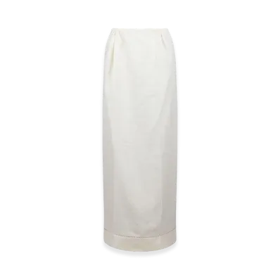 PRADA Women's Linen Skirt "White"