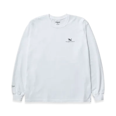NEIGHBORHOOD NH. Tee LS-3 "White"