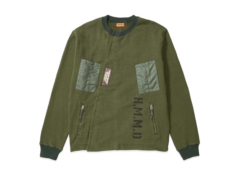 HUMAN MADE Military Cardigan "Olivedrab"